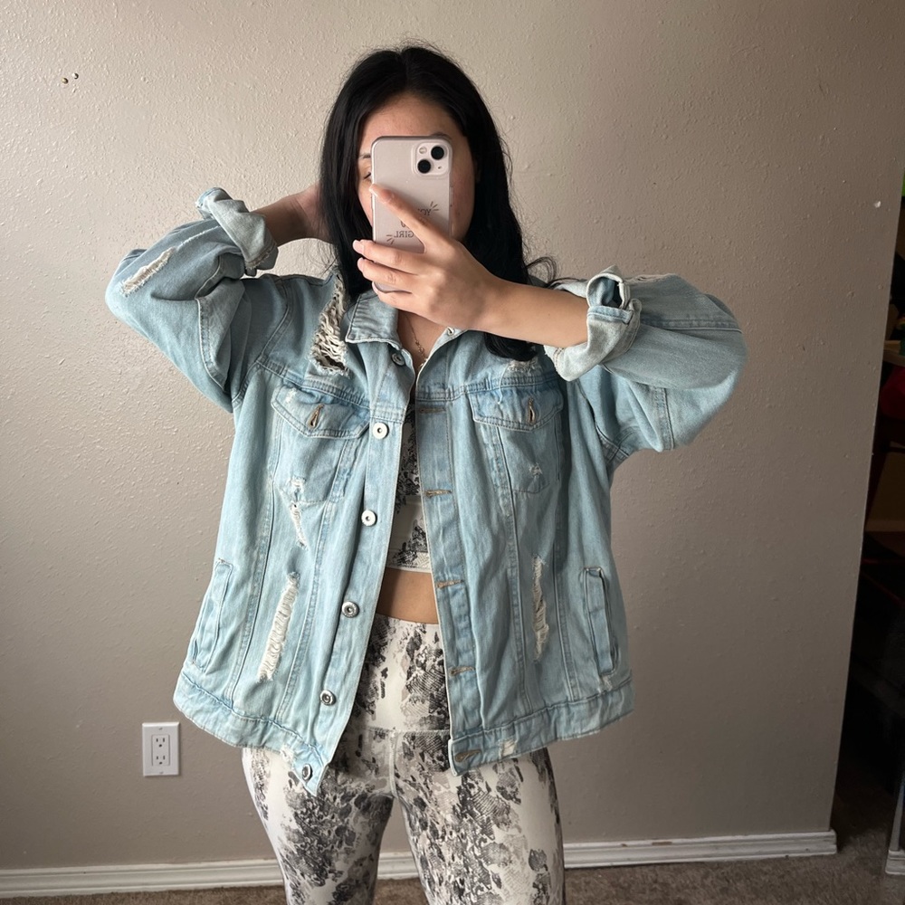 Over sized Jean jacket